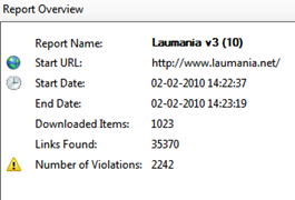 SEO Toolkit result